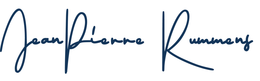 Eine handschriftliche Unterschrift in blauer Tinte mit der Aufschrift "Jean Pierre Rummens" auf hellem Grund.